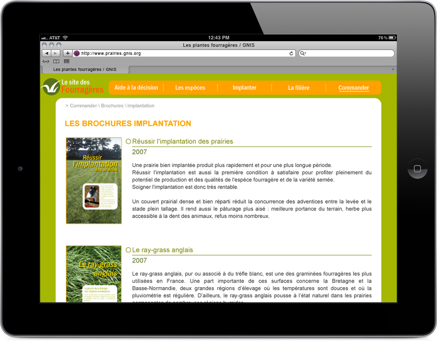 Site fourragères Gnis